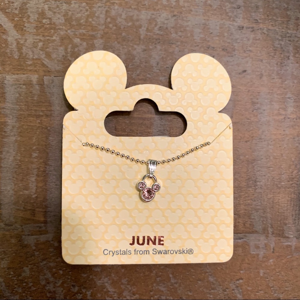 Mickey Mouse Birthstone Necklace